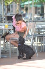 MICHELLE LEWIN in Tight Shorts Out for Lunch