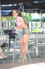 MICHELLE LEWIN in Tight Shorts Out for Lunch
