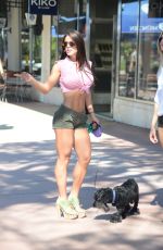 MICHELLE LEWIN in Tight Shorts Out for Lunch