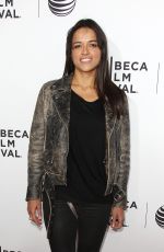 MICHELLE RODRIGUEZ at Live from New York! Premiere at 2015 Tribeca Film Festival in New York