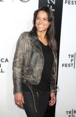 MICHELLE RODRIGUEZ at Live from New York! Premiere at 2015 Tribeca Film Festival in New York