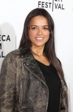 MICHELLE RODRIGUEZ at Live from New York! Premiere at 2015 Tribeca Film Festival in New York