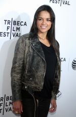 MICHELLE RODRIGUEZ at Live from New York! Premiere at 2015 Tribeca Film Festival in New York