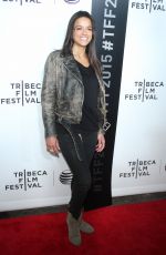 MICHELLE RODRIGUEZ at Live from New York! Premiere at 2015 Tribeca Film Festival in New York