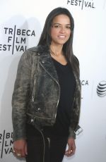 MICHELLE RODRIGUEZ at Live from New York! Premiere at 2015 Tribeca Film Festival in New York