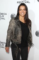 MICHELLE RODRIGUEZ at Live from New York! Premiere at 2015 Tribeca Film Festival in New York
