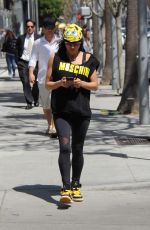 MICHELLE RODRIGUEZ Leaves Fred Segal in West Hollywood