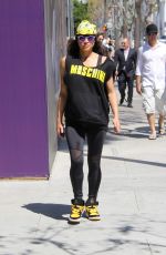 MICHELLE RODRIGUEZ Leaves Fred Segal in West Hollywood