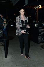 MICHELLE TRACHTENBERG Out for Dinner at Craig