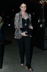 MICHELLE TRACHTENBERG Out for Dinner at Craig