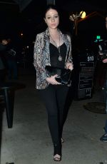 MICHELLE TRACHTENBERG Out for Dinner at Craig