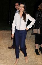 MILA KUNIS at Burberry London in Los Angeles Event in Los Angeles