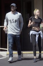 MILEY CYRUS and Patrick Schwarzenegger Out and About in Sherman Oaks