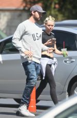 MILEY CYRUS and Patrick Schwarzenegger Out and About in Sherman Oaks