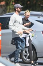 MILEY CYRUS and Patrick Schwarzenegger Out and About in Sherman Oaks