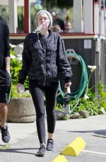 MILEY CYRUS and Patrick Schwarzenegger Out for a Walk in Northern California