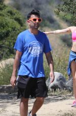 MILEY CYRUS in Tank Top Out for a Hike in Los Angeles