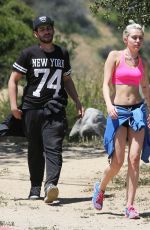 MILEY CYRUS in Tank Top Out for a Hike in Los Angeles