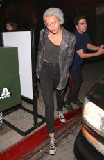 MILEY CYRUS Leaves Improv Comedy Club in West Hollywood