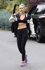 MILEY CYRUS on the Morning Workout in Studio City