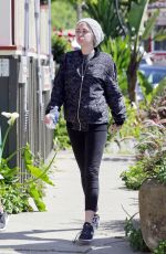 MILEY CYRUS Out and About in Hollywood