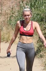 MILEY CYRUS Out for a Hike in Los Angeles 04/28/2015