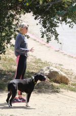 MILEY CYRUS Out Hiking in Hollywood Hills