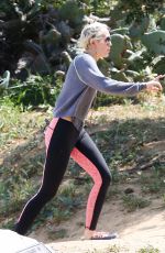 MILEY CYRUS Out Hiking in Hollywood Hills