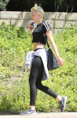 MILEY CYRUS Out Hiking in Los Angeles