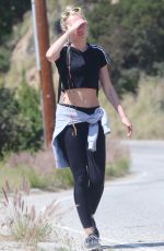 MILEY CYRUS Out Hiking in Los Angeles