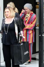 MILEY CYRUS Out Shopping in Beverly Hills 04/21/2015