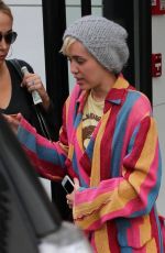 MILEY CYRUS Out Shopping in Beverly Hills 04/21/2015