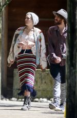 MILEY CYRUS Out Shopping in Big Sur