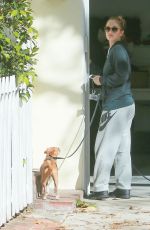 MINKA KELLY Walks Her Dogs Out in West Hollywood