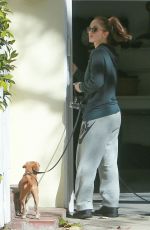 MINKA KELLY Walks Her Dogs Out in West Hollywood