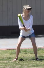 NAOMI WATTS Playing at a Park in Los Angeles