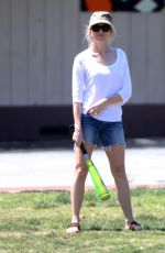 NAOMI WATTS Playing at a Park in Los Angeles