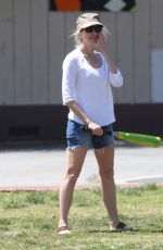 NAOMI WATTS Playing at a Park in Los Angeles