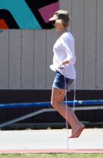 NAOMI WATTS Playing at a Park in Los Angeles