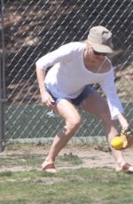 NAOMI WATTS Playing at a Park in Los Angeles