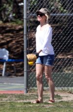 NAOMI WATTS Playing at a Park in Los Angeles