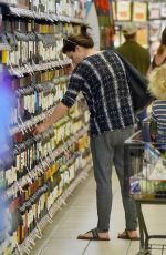 NEVE CAMPBELL at Grocery Shopping in Hollywood
