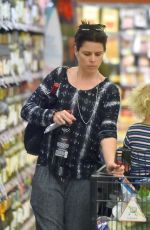 NEVE CAMPBELL at Grocery Shopping in Hollywood
