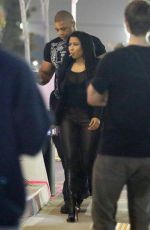 NICKI MINAJ Arrives at The Forum in Inglewood