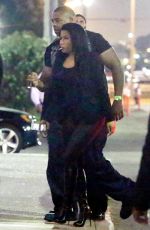 NICKI MINAJ Arrives at The Forum in Inglewood