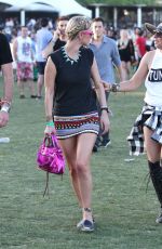 NICKY HILTON at Coachella Music Festival, Day 3