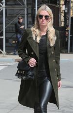 NICKY HILTON in Leather Pants Out in Beverly Hills