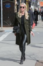 NICKY HILTON in Leather Pants Out in Beverly Hills