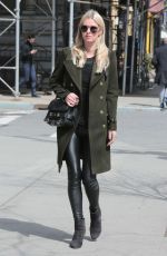 NICKY HILTON in Leather Pants Out in Beverly Hills