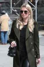 NICKY HILTON in Leather Pants Out in Beverly Hills